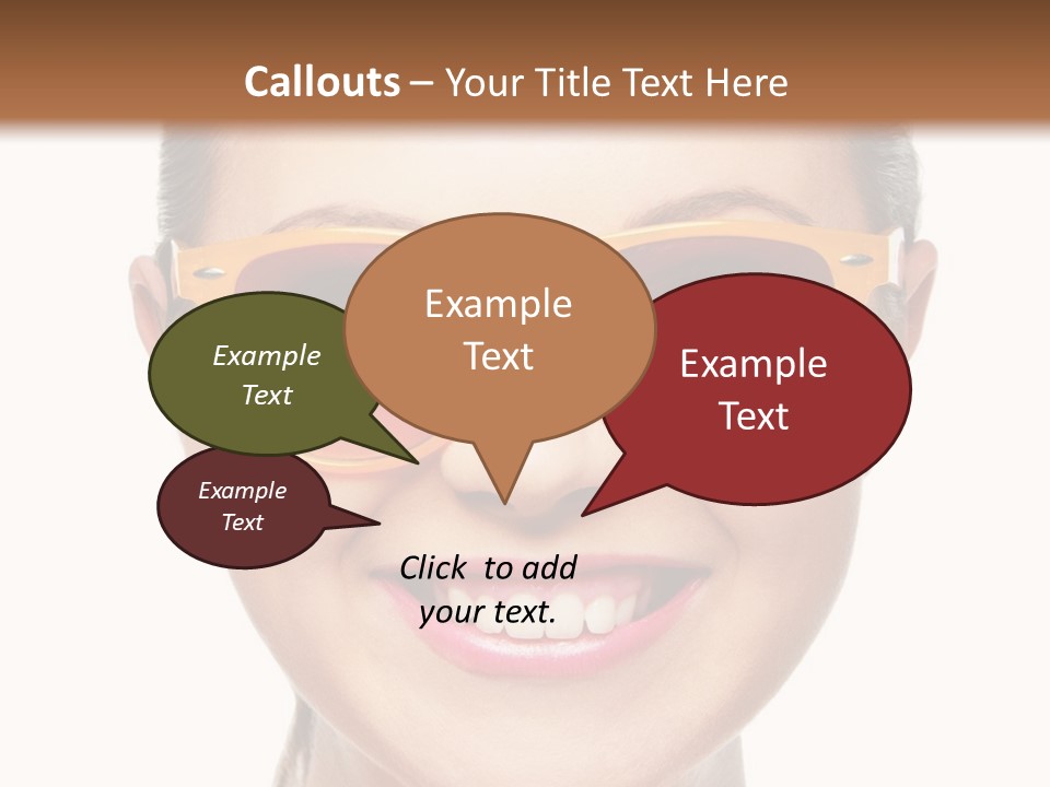 Pretty Attractive Closeup PowerPoint Template