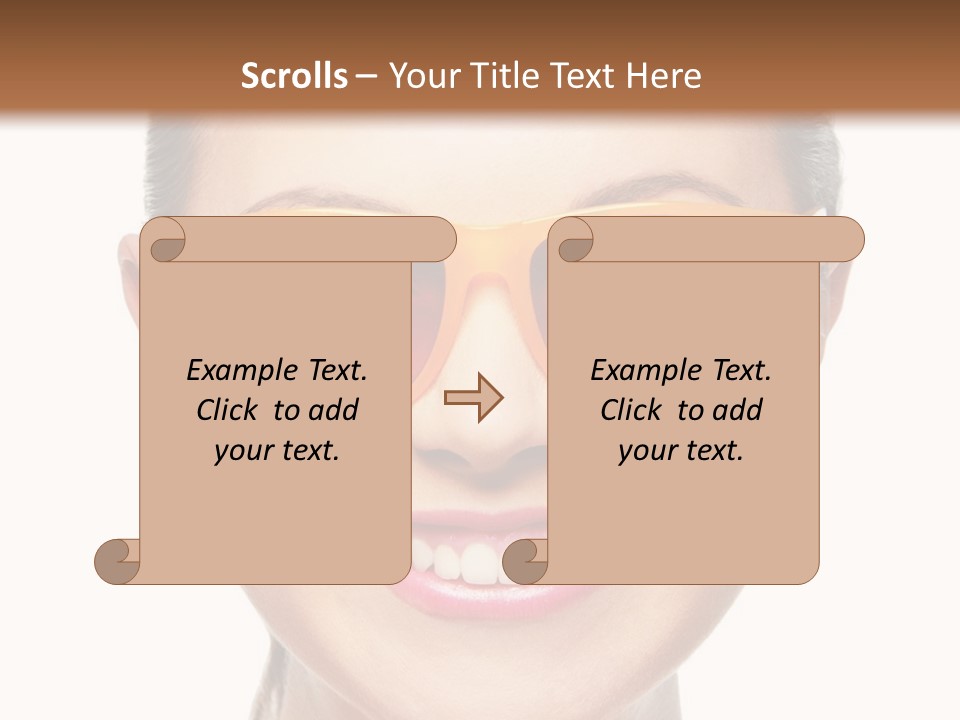 Pretty Attractive Closeup PowerPoint Template