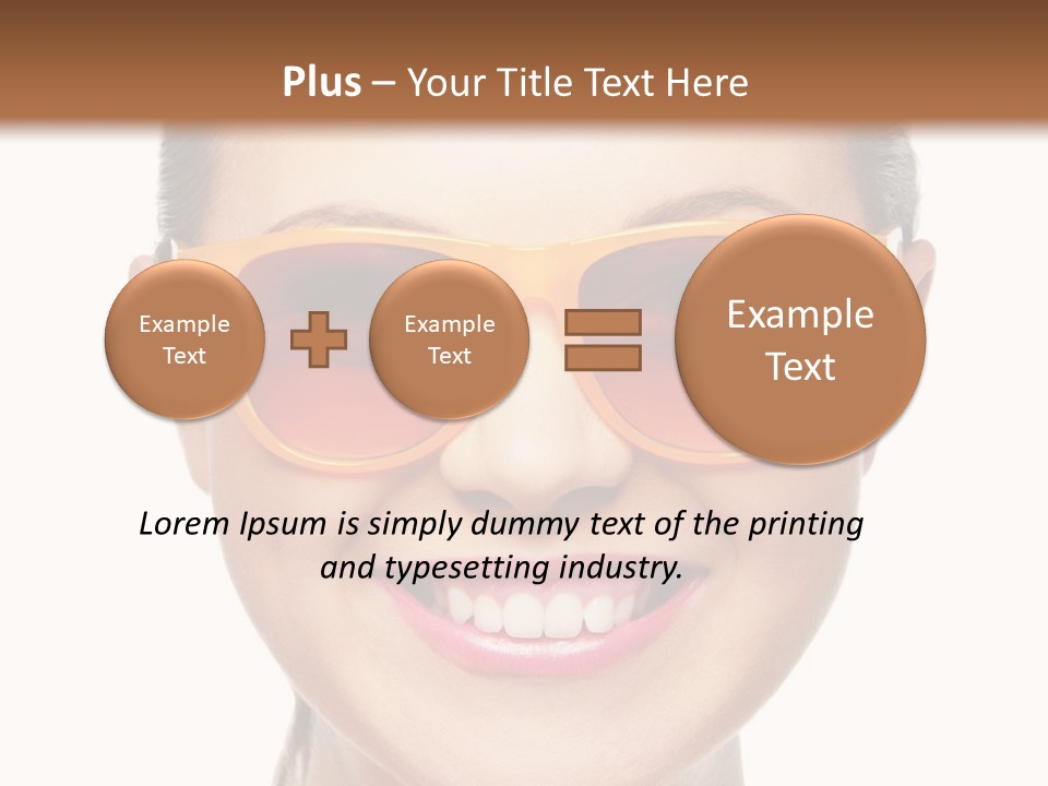 Pretty Attractive Closeup PowerPoint Template