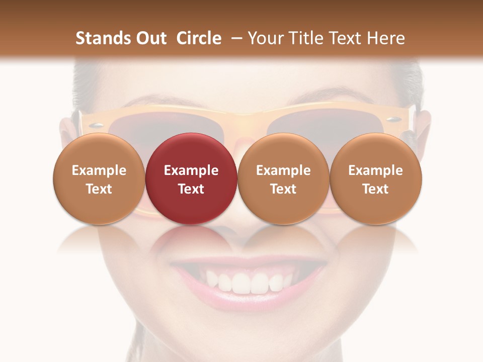 Pretty Attractive Closeup PowerPoint Template