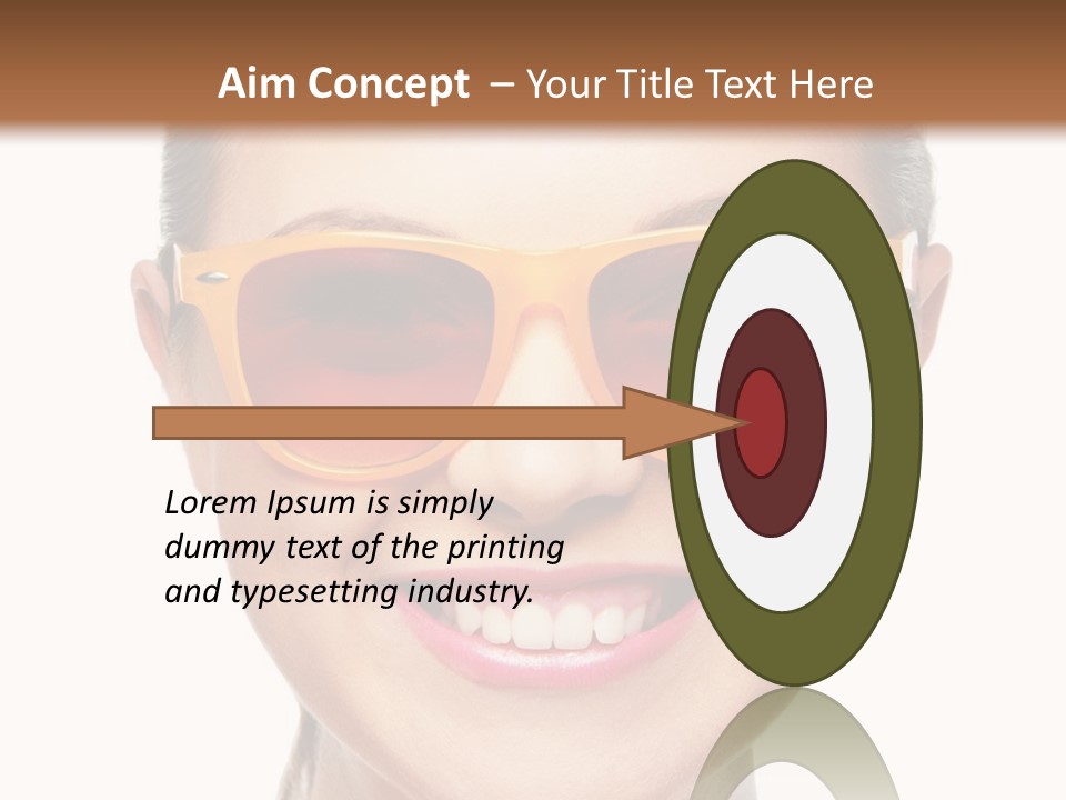 Pretty Attractive Closeup PowerPoint Template