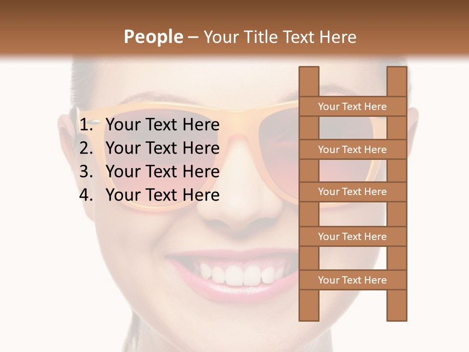 Pretty Attractive Closeup PowerPoint Template