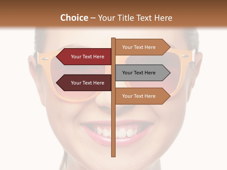 Pretty Attractive Closeup PowerPoint Template