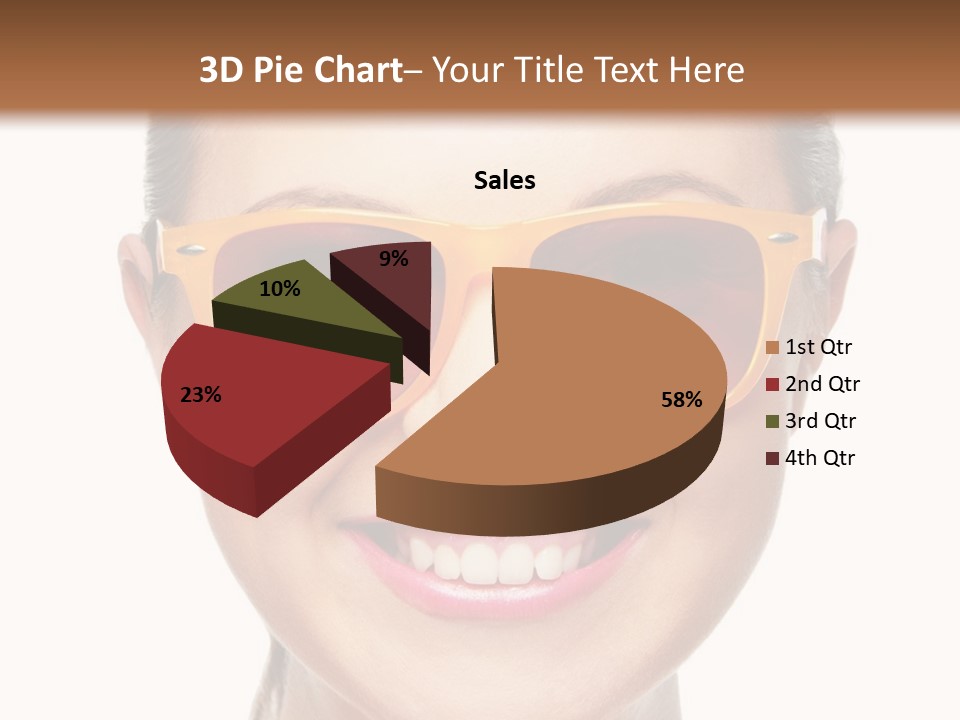Pretty Attractive Closeup PowerPoint Template