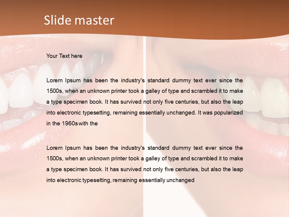 Skincare Clean Lady PowerPoint Template