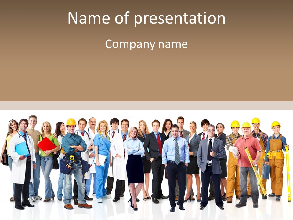 Industrial Doctor Staff PowerPoint Template