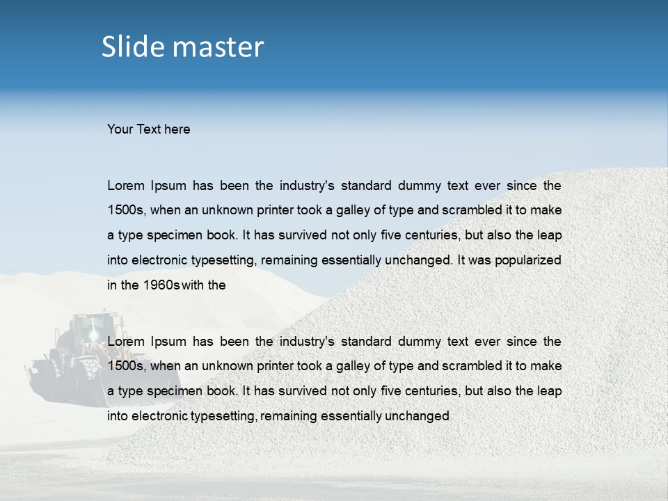 Bulldozer Digger Haul PowerPoint Template