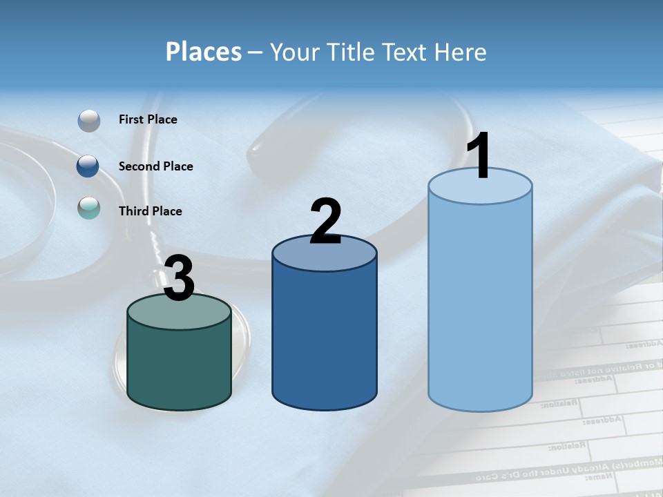 Blue Device Blank PowerPoint Template
