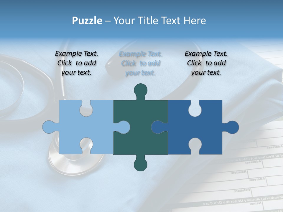 Blue Device Blank PowerPoint Template