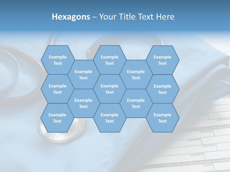 Blue Device Blank PowerPoint Template