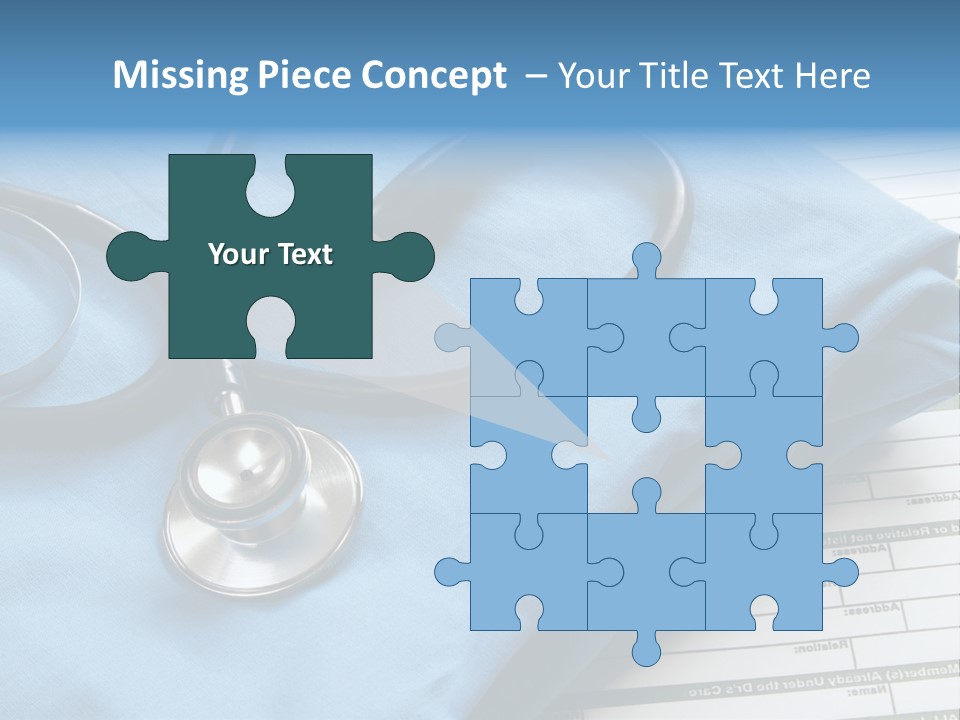 Blue Device Blank PowerPoint Template