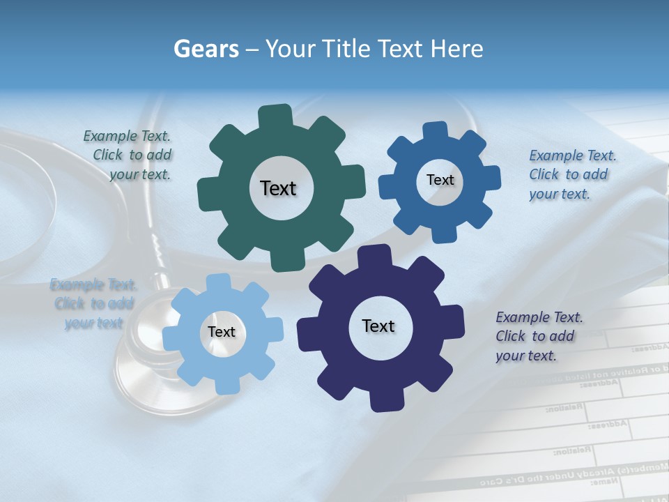 Blue Device Blank PowerPoint Template