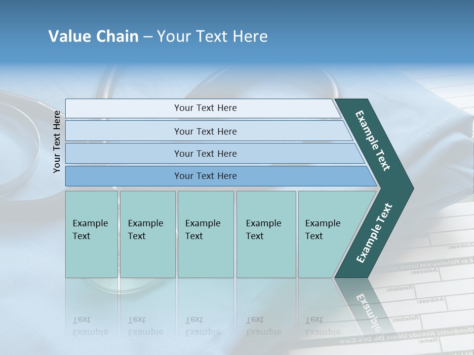 Blue Device Blank PowerPoint Template