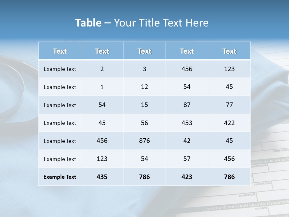 Blue Device Blank PowerPoint Template