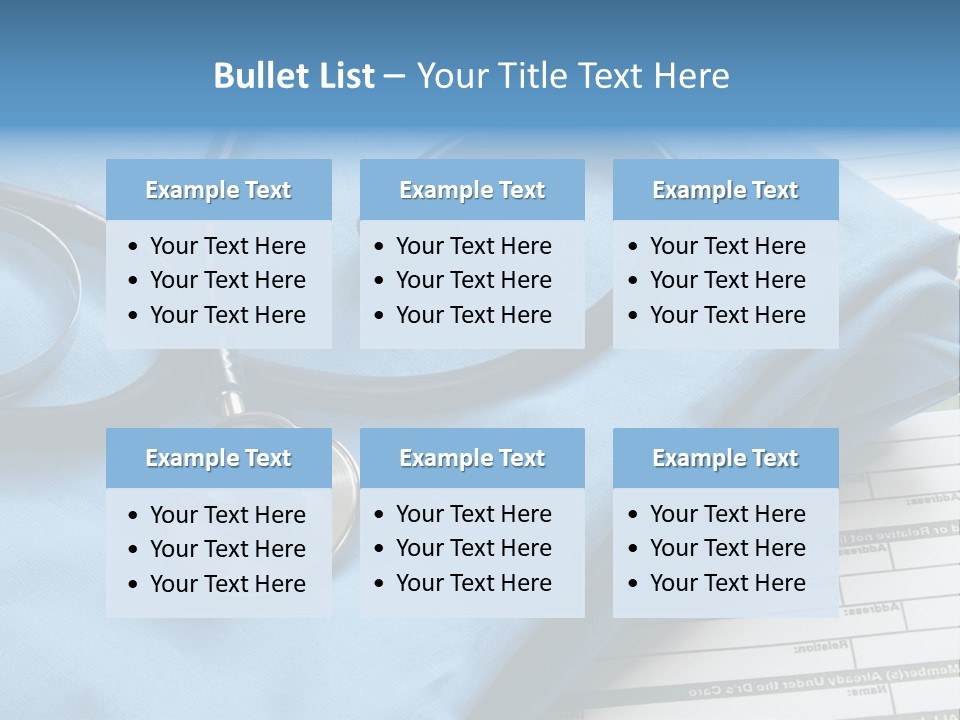 Blue Device Blank PowerPoint Template
