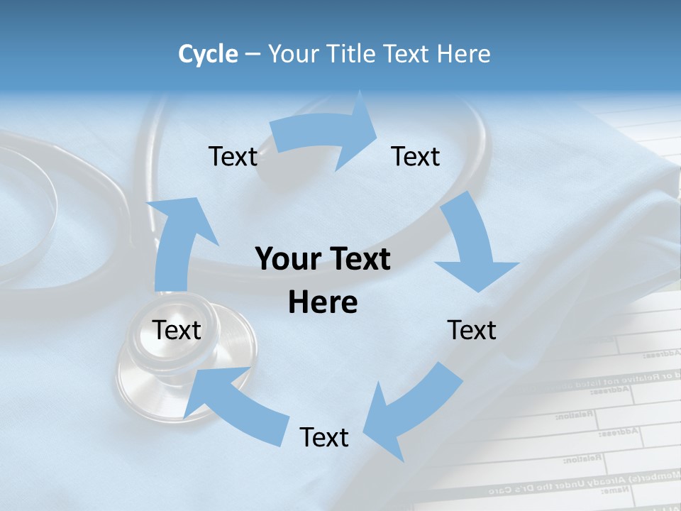 Blue Device Blank PowerPoint Template