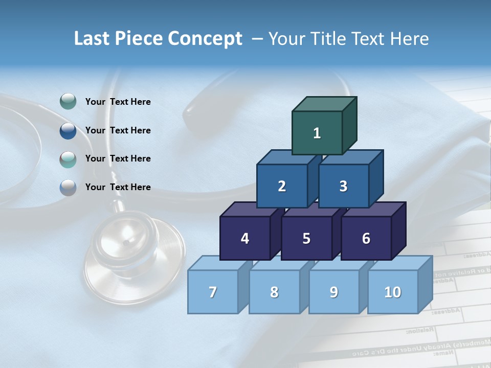 Blue Device Blank PowerPoint Template