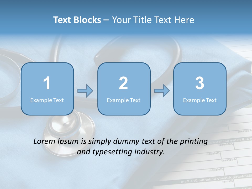 Blue Device Blank PowerPoint Template