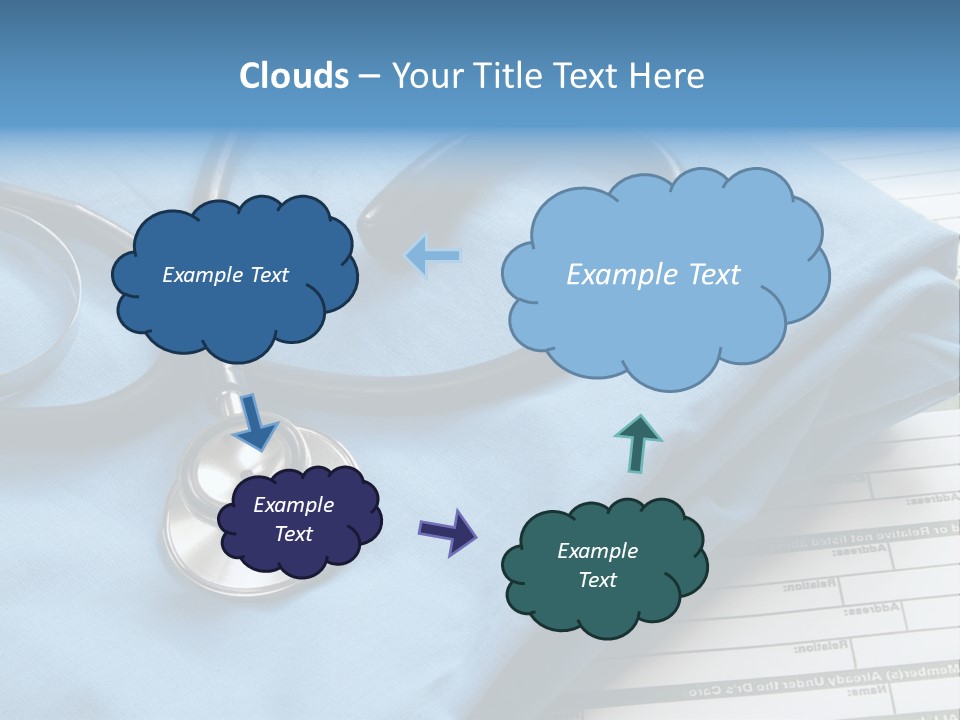Blue Device Blank PowerPoint Template
