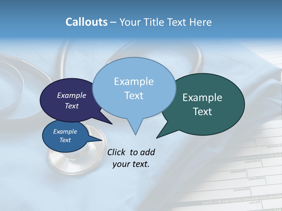 Blue Device Blank PowerPoint Template