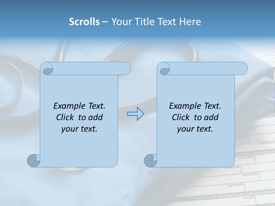 Blue Device Blank PowerPoint Template