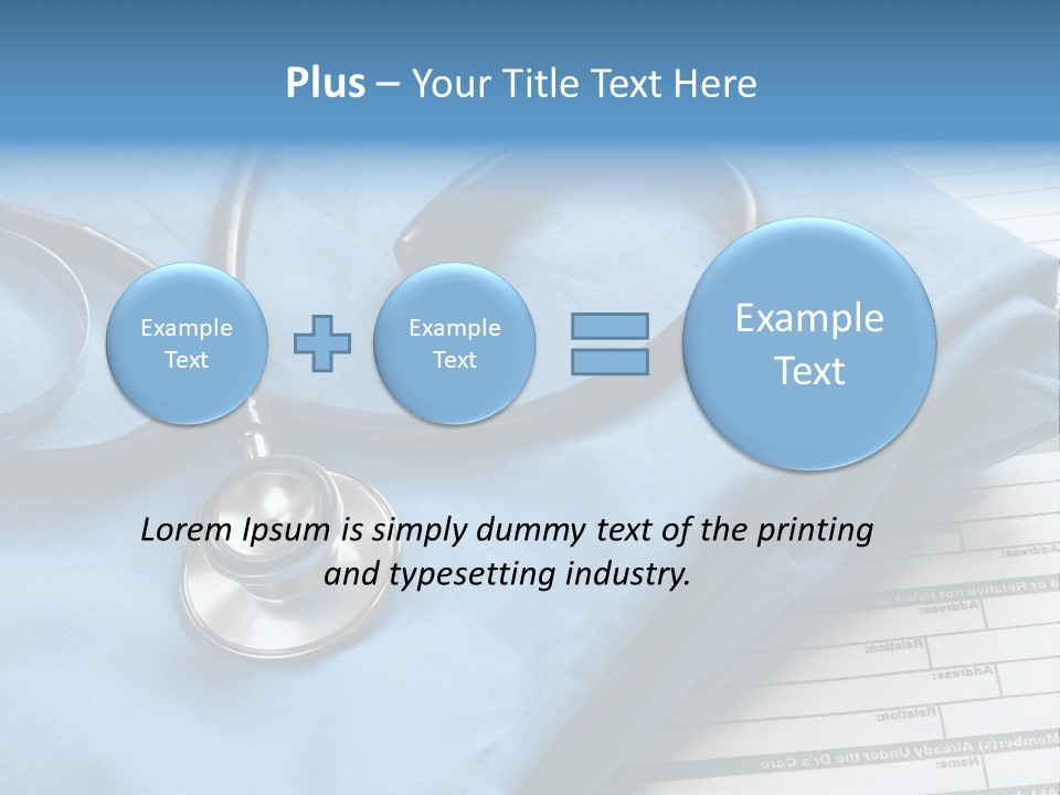 Blue Device Blank PowerPoint Template