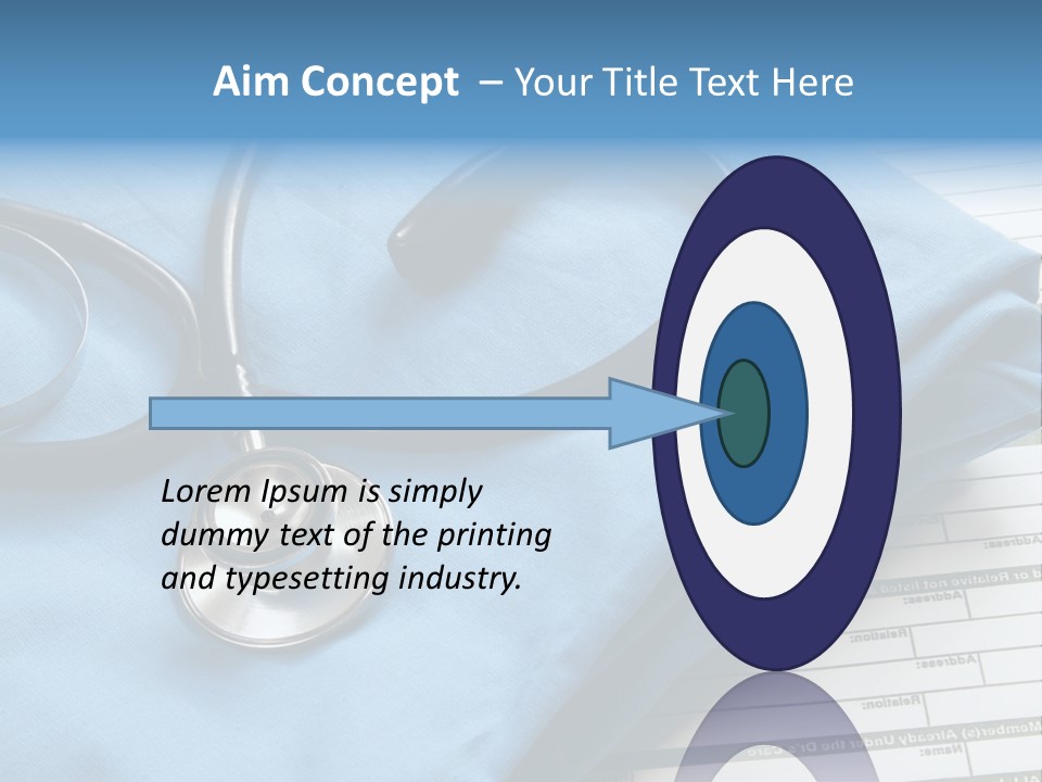 Blue Device Blank PowerPoint Template