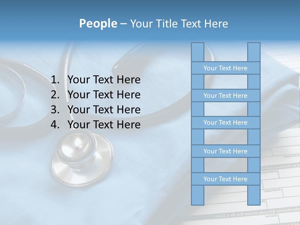Blue Device Blank PowerPoint Template