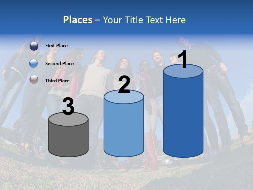 Team Relaxation Joy PowerPoint Template