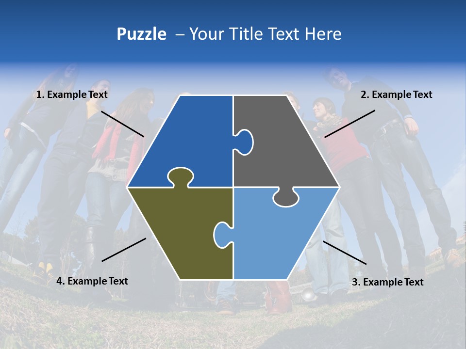 Team Relaxation Joy PowerPoint Template