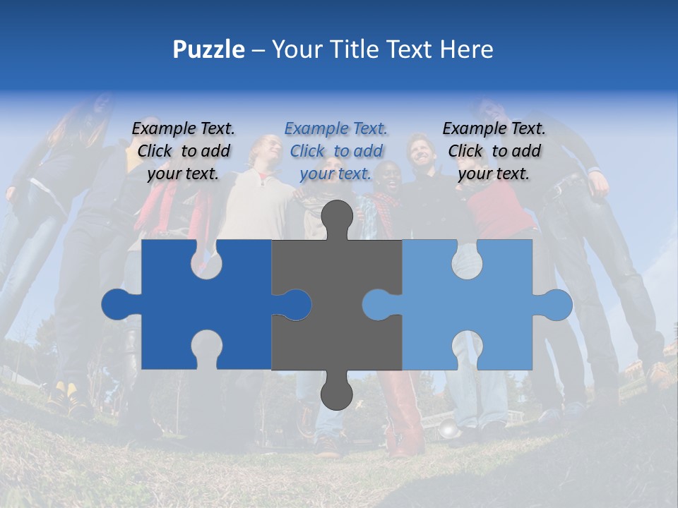 Team Relaxation Joy PowerPoint Template