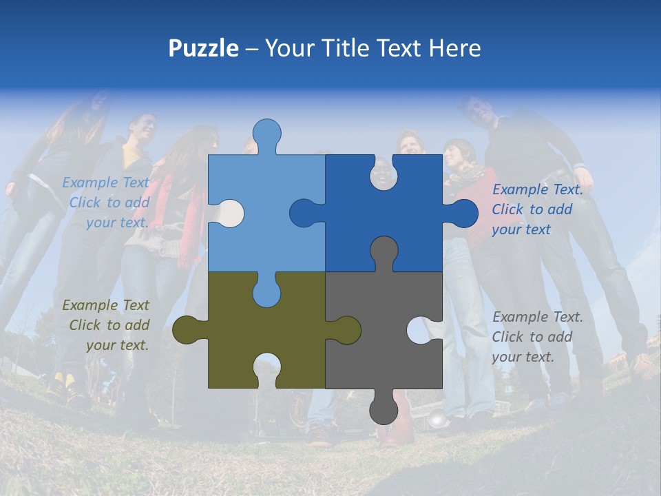 Team Relaxation Joy PowerPoint Template