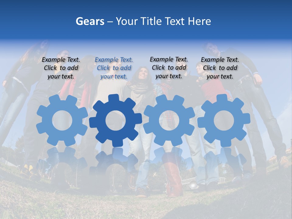 Team Relaxation Joy PowerPoint Template