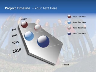 Team Relaxation Joy PowerPoint Template