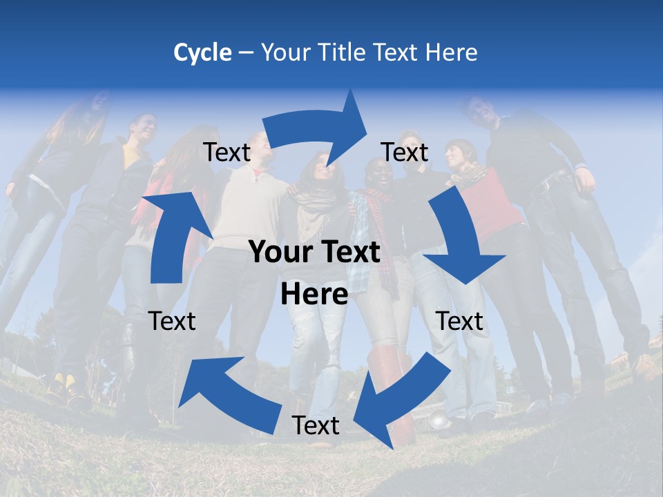 Team Relaxation Joy PowerPoint Template