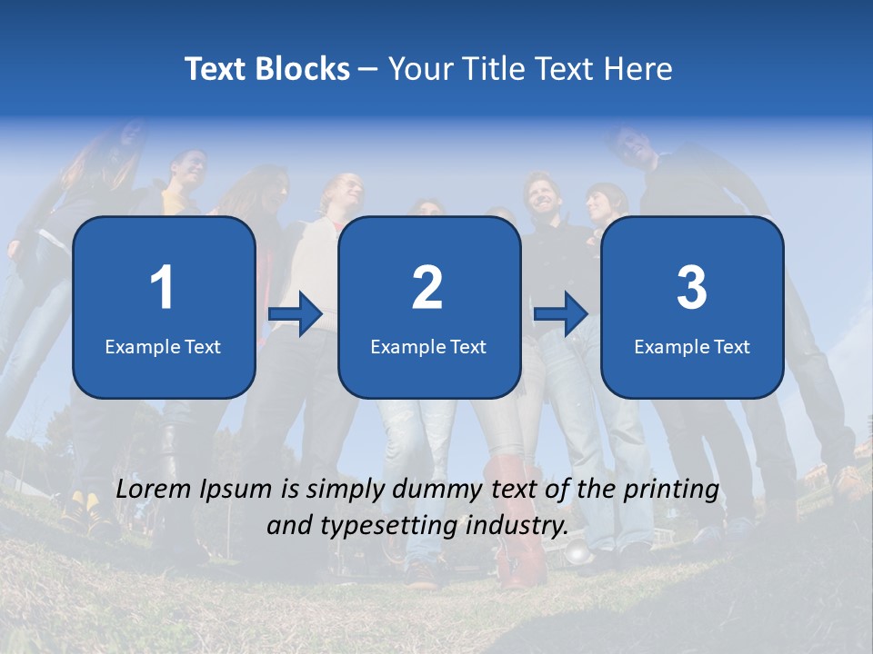 Team Relaxation Joy PowerPoint Template