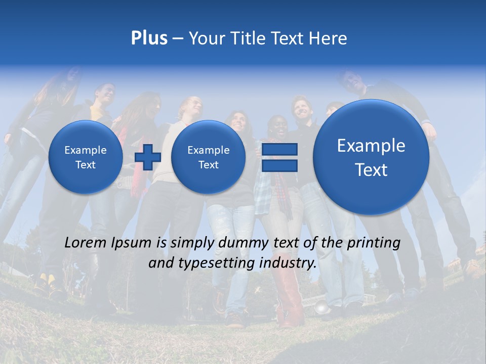 Team Relaxation Joy PowerPoint Template