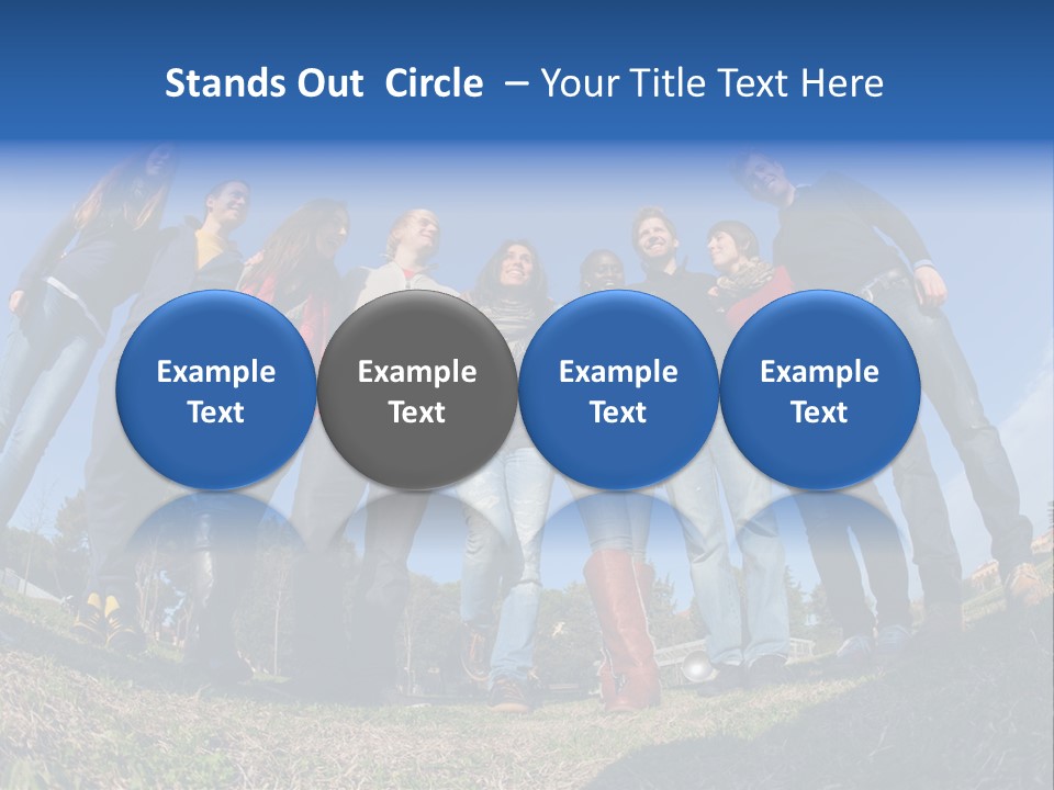 Team Relaxation Joy PowerPoint Template
