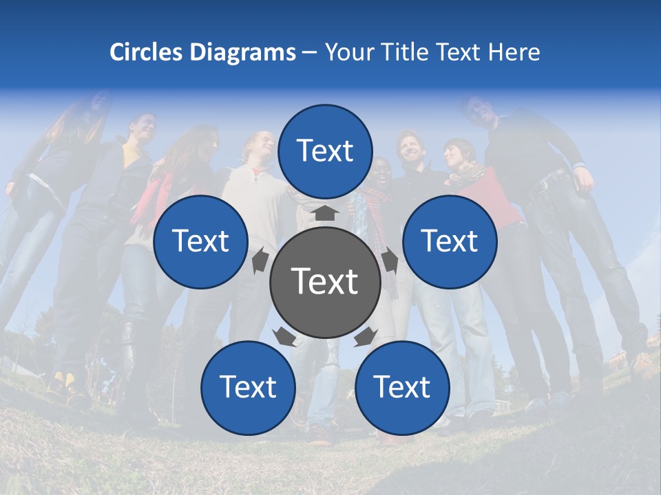 Team Relaxation Joy PowerPoint Template