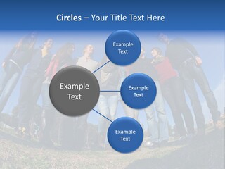 Team Relaxation Joy PowerPoint Template