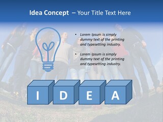 Team Relaxation Joy PowerPoint Template