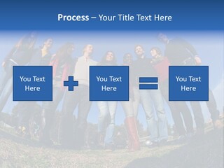 Team Relaxation Joy PowerPoint Template