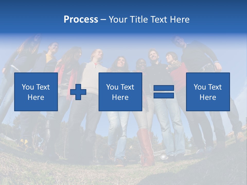 Team Relaxation Joy PowerPoint Template