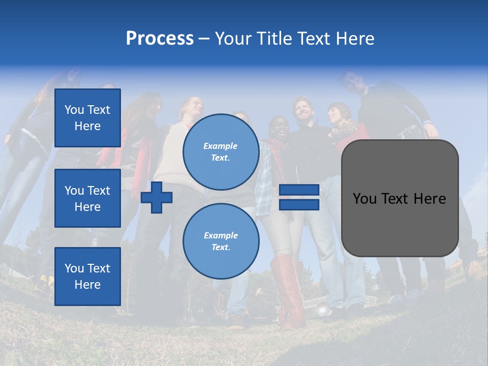 Team Relaxation Joy PowerPoint Template