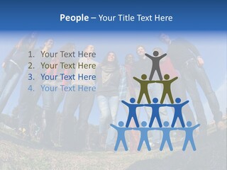 Team Relaxation Joy PowerPoint Template