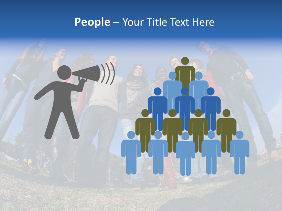Team Relaxation Joy PowerPoint Template