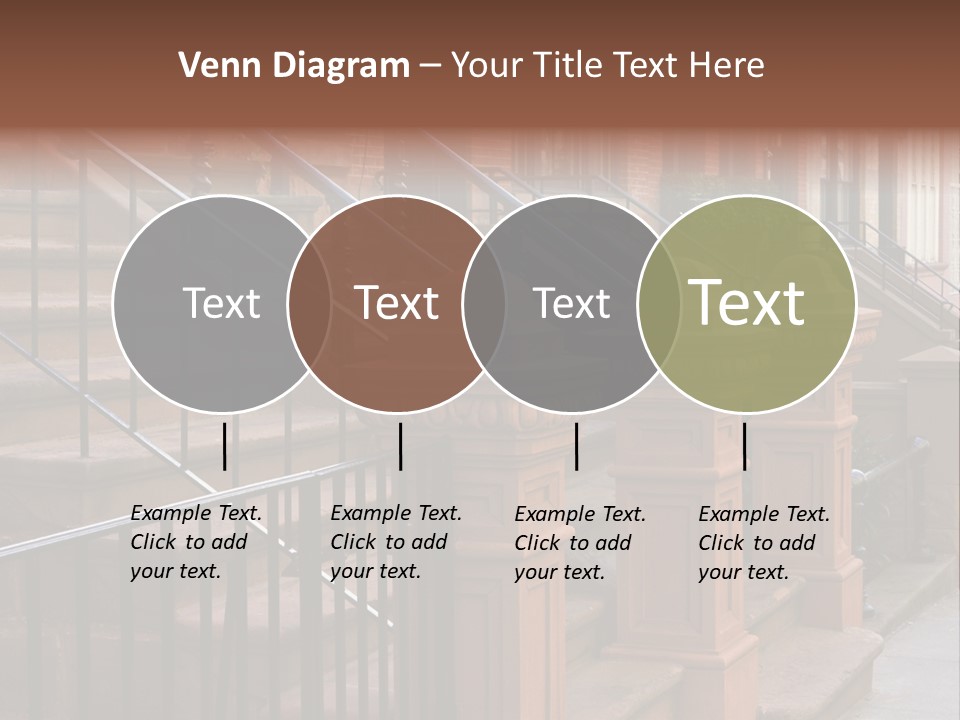 Brownstone Manhatten Stairs PowerPoint Template