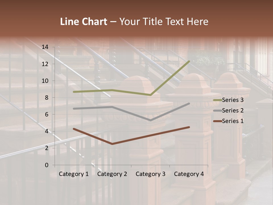 Brownstone Manhatten Stairs PowerPoint Template