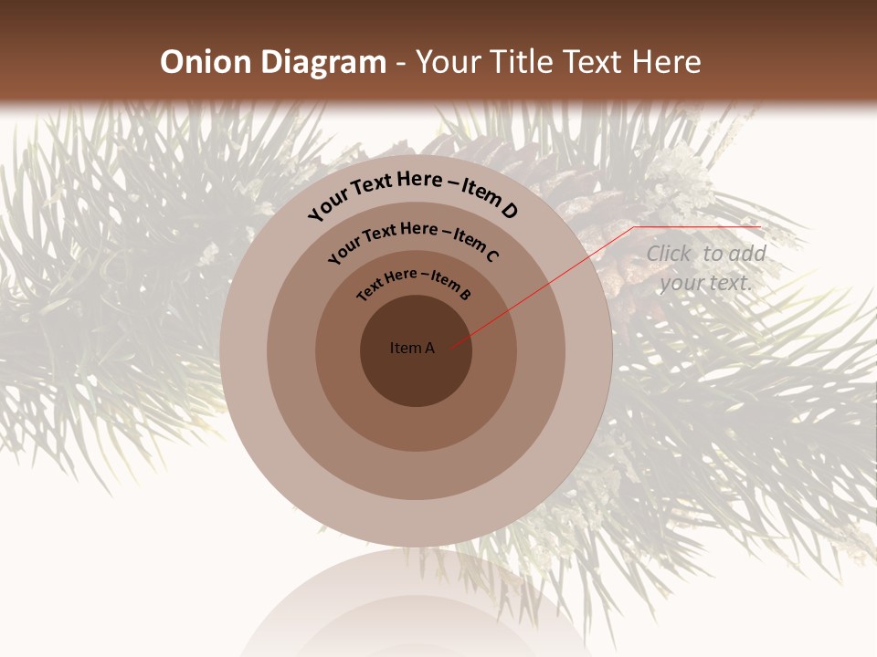 Conifer Pine Fir Branch PowerPoint Template