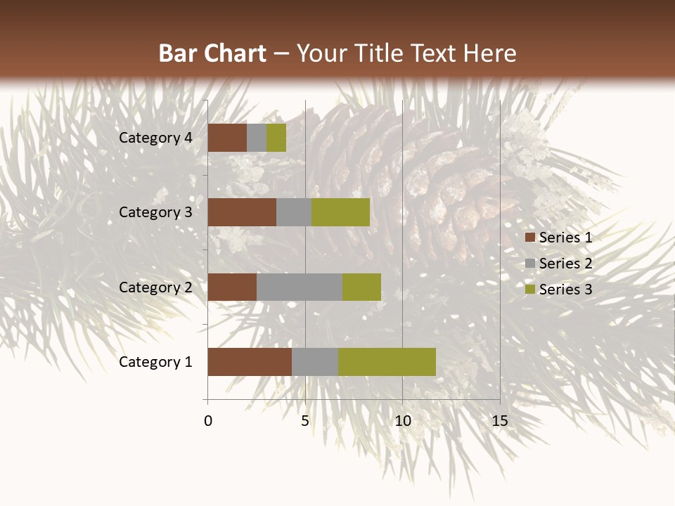 Conifer Pine Fir Branch PowerPoint Template